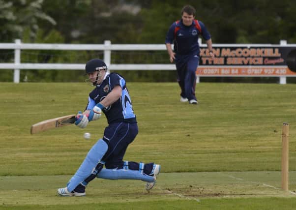 Creevedonnell batsman Andrew Barr pictured action during their National Cup match against Derriaghy. INLS2114-108KM