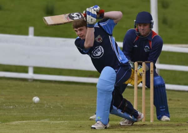 Creevedonnell batsman Jack Glen pictured in action against Derriaghy on Friday evening. INLS2114-107KM