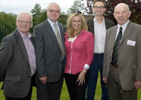 Kenneth Twyble UUP topped the poll in Craigavon pictured with Cllr Ronnie Harkness, Jo-Ann Dobson MLA, Philip Grimason and Rev Prof Dr Robert Creane © Edward Byrne Photography INBL1421-276EB