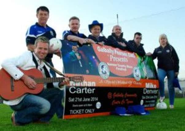 Members of Galbally GAC pictured with country star Mike Denver as they gear up for the Summer Country music Festival
