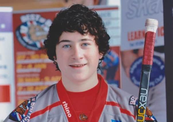 Jamie Scott, who recently represented Scotland's U17 ice-hockey team.