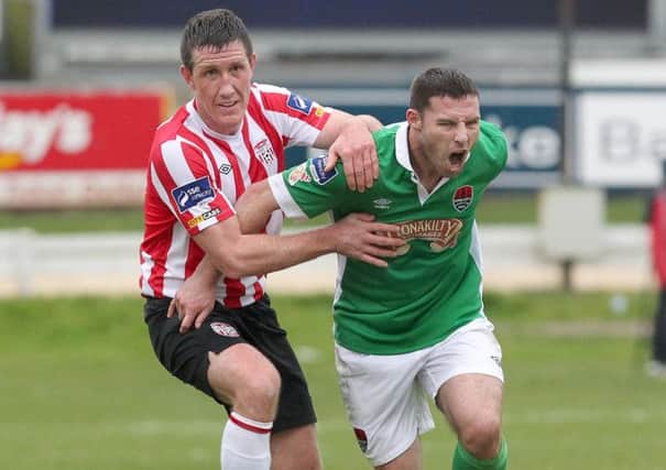 Derry City's Cliff Byrne may return for tonight's visit at St Patrick's Athletic. Picture by Margaret McLaughlin.