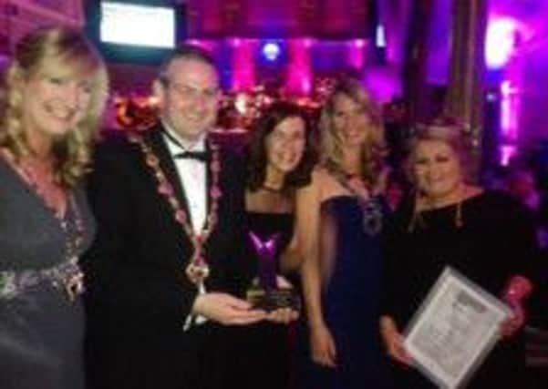 The Mayor and Lady Mayoress, Martin and Bronagh Reilly, right, with Sharon O'Connor, CEO of Derry City Council, right, and Fiona Kane, of Culture Company and Oonagh McGillion, Director of Legacy at Derry City Council.