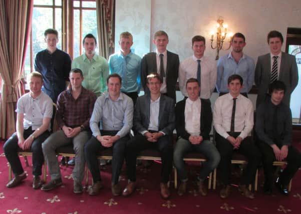 Wakehurst first team squad players, pictured at the club's annual dinner in Tullyglass House Hotel.