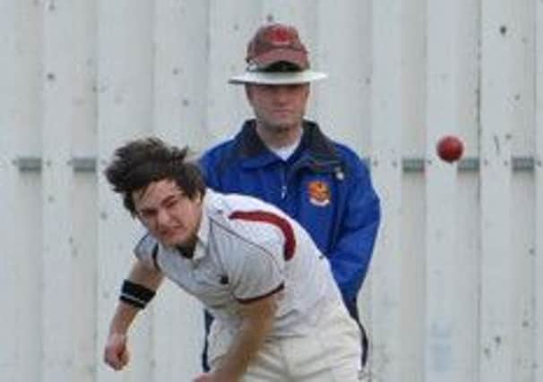 Chris Dempsey, seen here bowling for Larne, scored 43 runs in Saturday's win over Donaghadee.