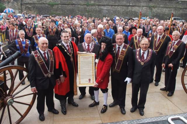 The Apprentice Boys in Guildhall Square last year as part of the 400th Anniversary celebrations in the City.