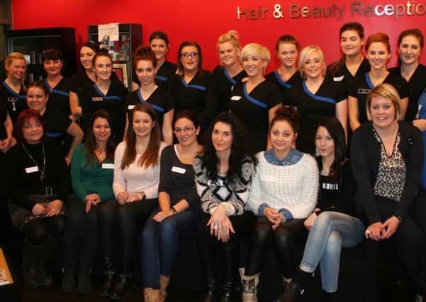 Some of the beauty students from SERC