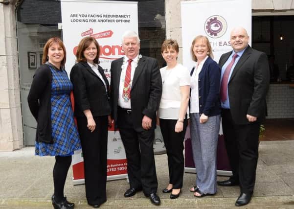 Elaine McAlinden Banbridge District Council, Mary Young Invest NI, Lord Mayor Robert Turner, Eileen Stewart Armagh Business Centre, Therese Rafferty Banbridge District Council, Ciaran Cunningham Banbridge District Enterprises.