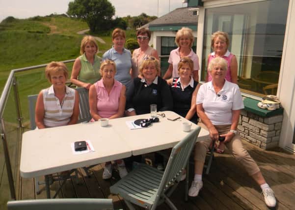 Faughan Valley Lady members enjoying the sunshine at the recent Lady Captains Away Day in Greencastle.