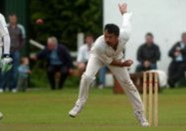 Rammohan Goud played his part in St Johnston's impressive win over Strabane.