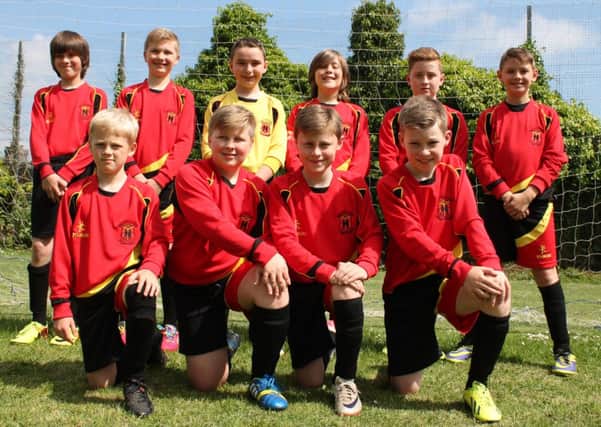 Ballyclare Primary School's football team