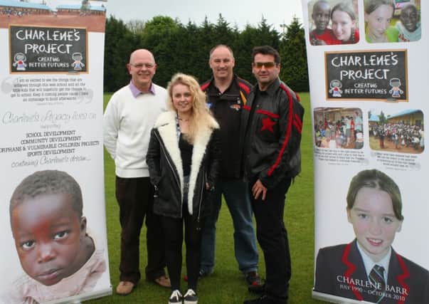 Dickie Barr, Emma Horan, Graeme Hunter and Michael Cunningham at the launch of Summer Sound Parkfest.