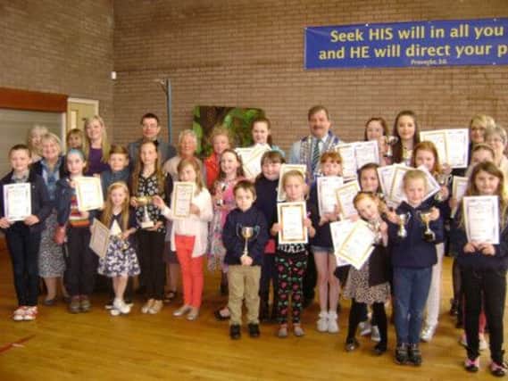 Prizewinners in rhe Irish National Christian Endeavour Union's talent contest finals. INLT 24-676-CON