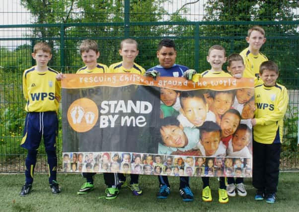 Whitehead Primary School's football team at the Stand by Me World Cup competition at Taylor's Avenue. INLT 24-910-CON