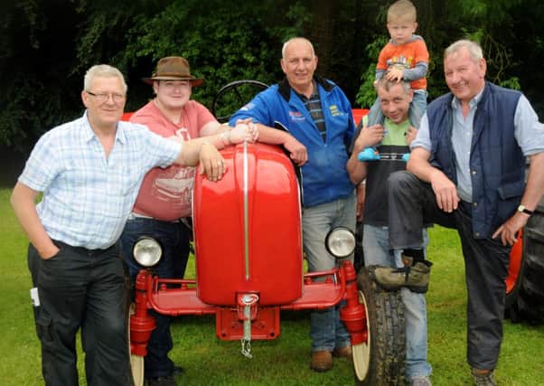 Attending the Tullylagan Vintage Owners Association annual show and rally held at Loughry College were Norman Glasgow, Chris Glasgow, David Wylie, Stuart Glasgow, Scott Glasgow and Ronnie Otterson.INMM2514-376