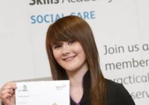 Nikita Harron from Dromore and a Level 5 HND in Health and Social Care learner at Southern Regional College in Banbridge is among over 30 local young competing for a place to represent the UK at WorldSkills 2015 in Brazil.