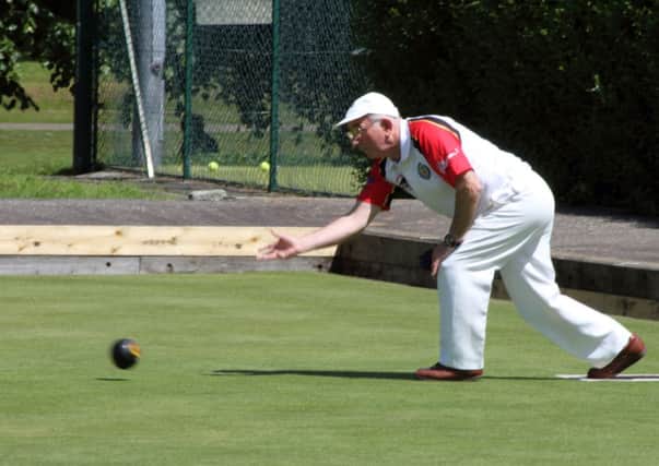 Lurgan player Bobby Ruddel in action against Mossley. INLM23-598