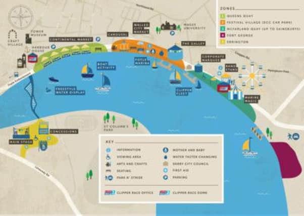 The festival map