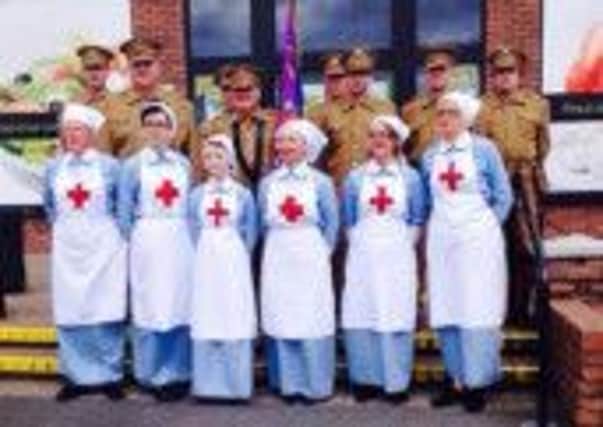Members of the Tyrone Somme Association with their new replica WW1 Army and nurses uniforms