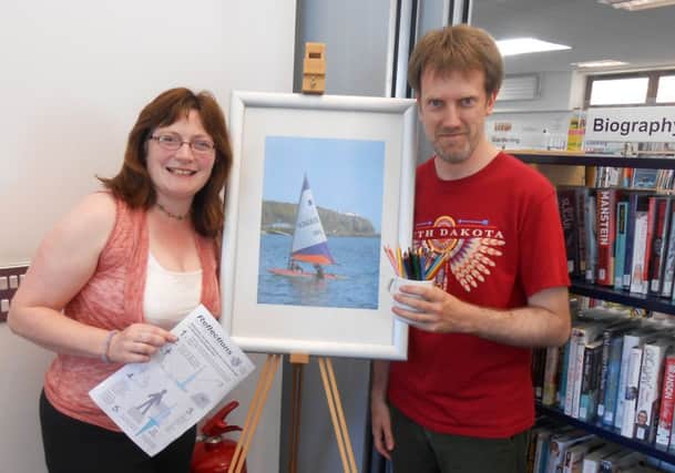 Artists Joanne Campbell and Steve Diamond taught the group, who all produced an art piece, some of which are displayed in Whitehead Library. INCT 26-702-CON