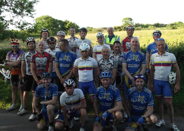 West Down Wheelers after last week's road race over a new circuit at the Quarry Road.
