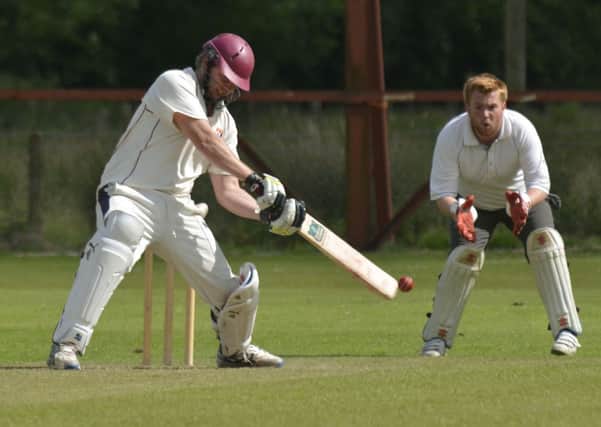 Ardmore II's batsman Phil Patterson pictured in action against Creevedonnell 2nd's on Saturday. INLS2514-172KM