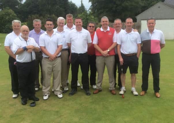 The Dunmurry team who lost to Rossmore 4-1 in the second round of the Pierce Purcell at Portadown last Sunday.