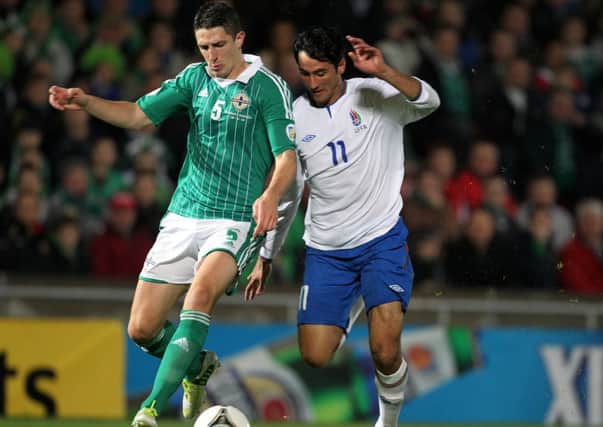Craig Cathcart in action for Northern Ireland. Photo:  Presseye