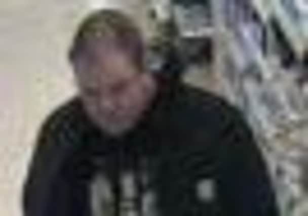 Police would like to speak to this male about a theft from Boots, Meadowlane, Magherafelt on 17 February 2014.