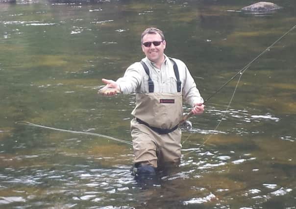 Kenny Ferguson won silver at the Commonwealth Fly Fishing Championships.