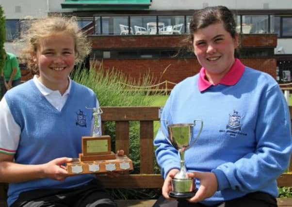 Annabel Wilson Ulster Girls Champion and Niamh McSherry McLeod Cup winner.