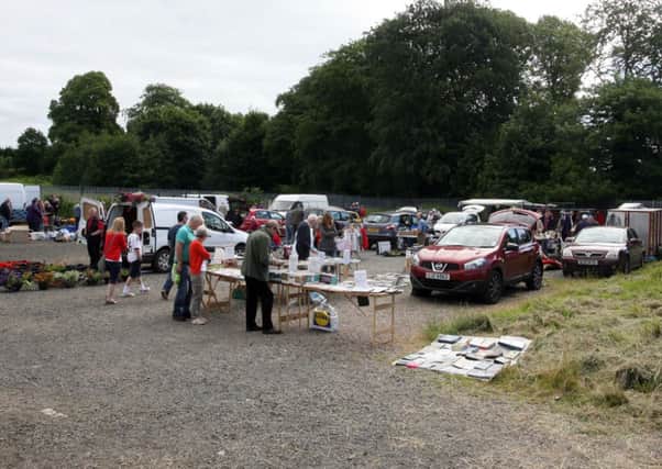 Car booters at Ballymena Market on Saturday. INBT27-251AC