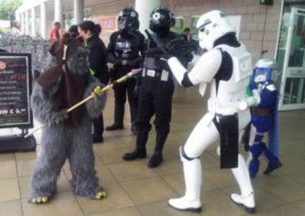 Star Wars characters tickle locals pink at Asda Cookstown
