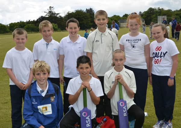 The Coleraine team which took part in the kids mini cricket blitz at Bready Cricket Club on Sunday. INLS2714-166KM