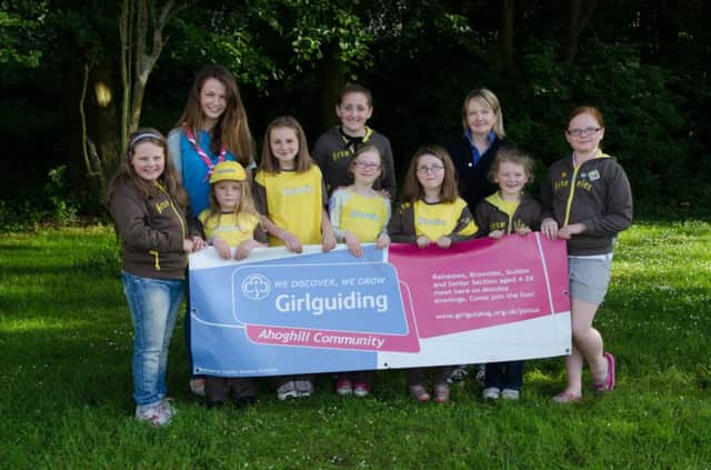 Ahoghill Community Brownies celebrate their first year at their new premises at Ahoghill Church Of Ireland.