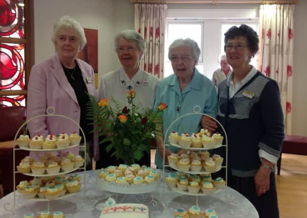 Sister Anna (right) welcomed visitors to Drumalis Conference Centre to mark the 20th anniversary of the Tuesday Group. INLT 28-664-CON