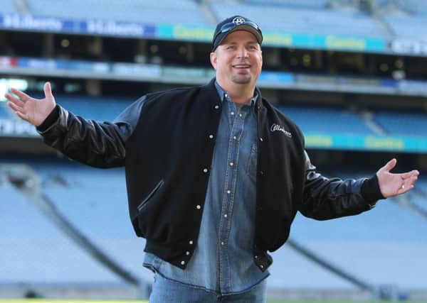 Garth Brooks at Croke Park stadium, Dublin, during an announcement that he will play at the stadium on July 25th and 26th. PRESS ASSOCIATION Photo. Picture date: Monday January 20, 2014. Photo credit should read: Niall Carson/PA Wire