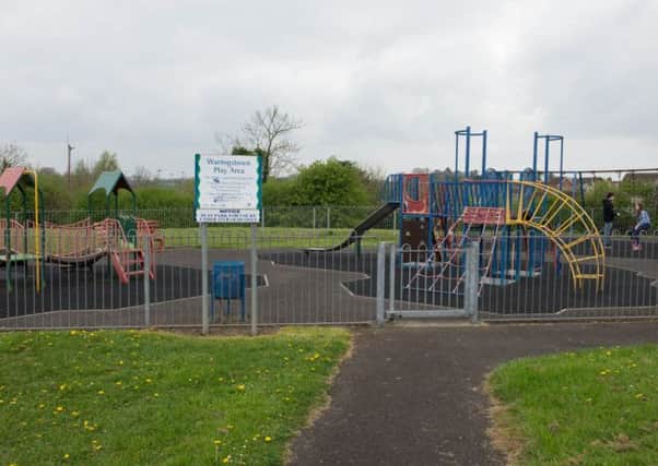 Waringstown play park - in need of some TLC according to Mark Baxter.