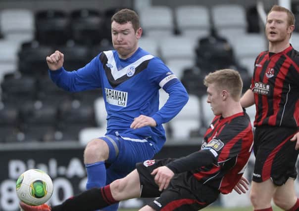 Larne have concluded the signing of Ballymoney United's Gerald Gillan. Photo: Presseye.