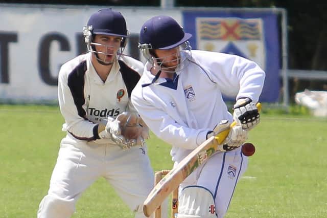 Paul Campbell, in action for Coleraine against Eglinton on Saturday at Rugby Avenue.PICTURE MARK JAMIESON. INCR28-CRICKET 2