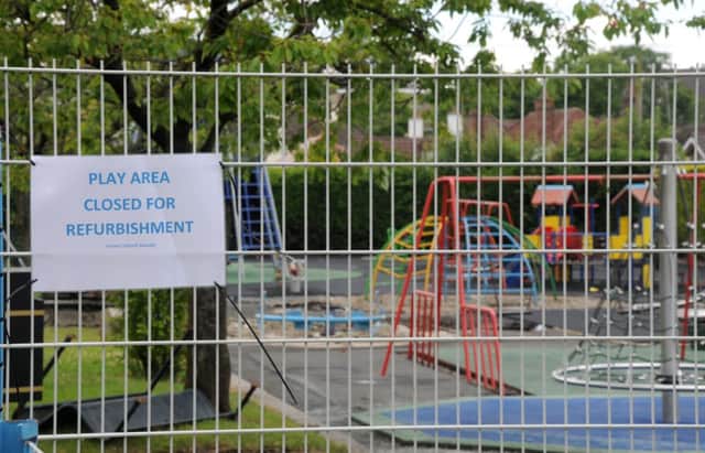 The Play-Area at the Fairhill Cookstown closed for refurbishment.INMM2814-366