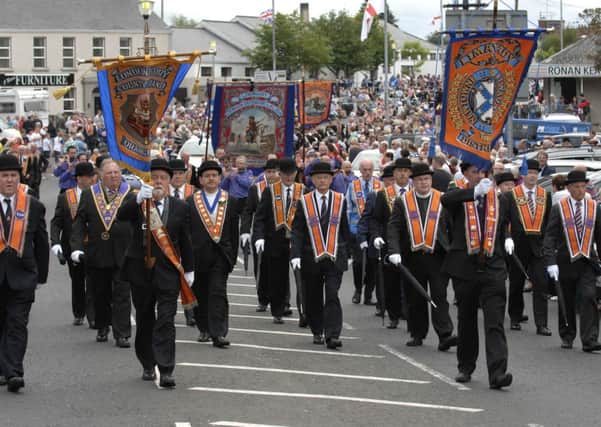 The head of the parade in Limavady.