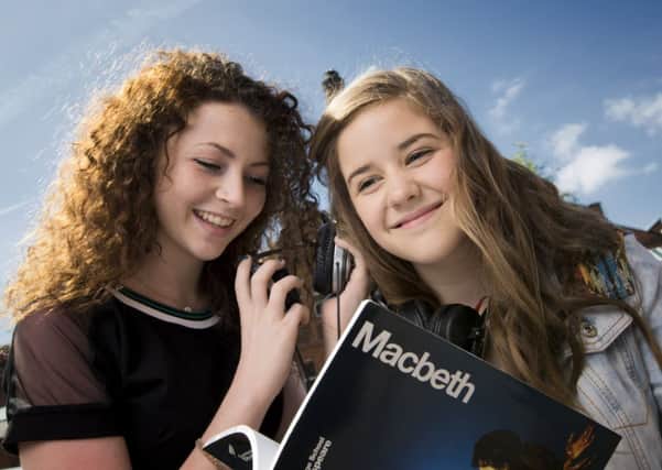 Kirstyn Kearney, aged 14, from Coleraine and Shannon Cooley, aged 15, from Belfast, will join a cast of 40 young people, drawn from all over the UK, for a dubstep musical theatre performance of Macbeth at The Lyric in Belfast this July.