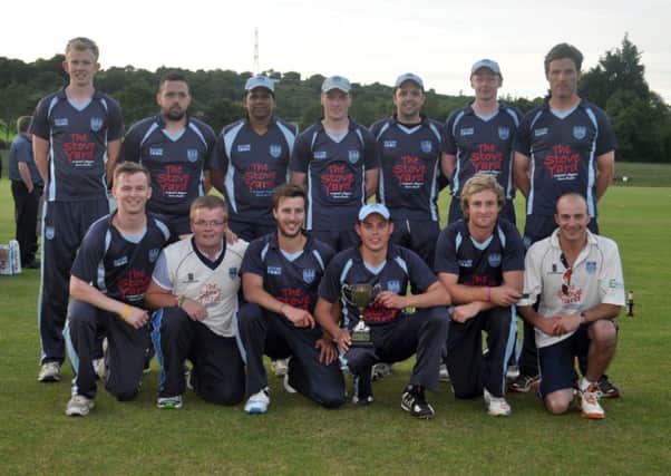 Carrick Cricket Club, winners of the Lagan Valley Steels Twenty20 Trophy final. Photo: Graham Ross