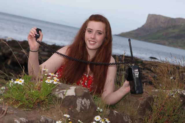 Charolette Wade gets Ready for the Marconi Festival Day at Ballycastle Seafront next Sunday 3th August. inbm30-14s