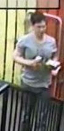 The man who police wish to speak to about criminal damage incidents in Killyman