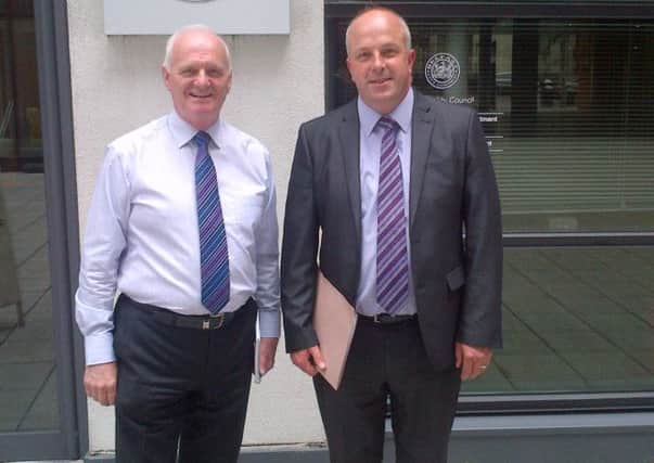 MP William McCrea and councillor James Tinsley