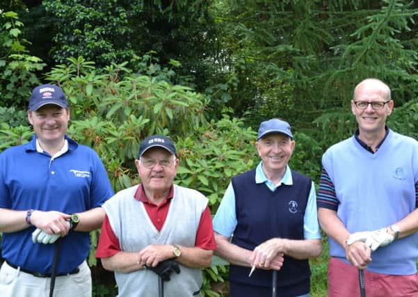 Girvan Gault, Bobby Watson, Alex Hanna and John Henry enjoy a round at Lisburn.