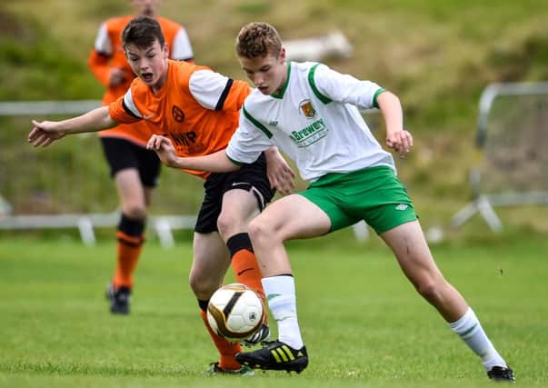 Jamie Haughey in action for Co Armagh on Tuesday.