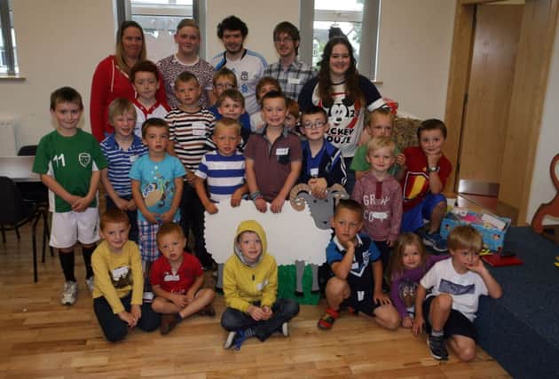 Some of the children who attended the recent Grange Baptist Church holiday bible club. INBT32-205AC